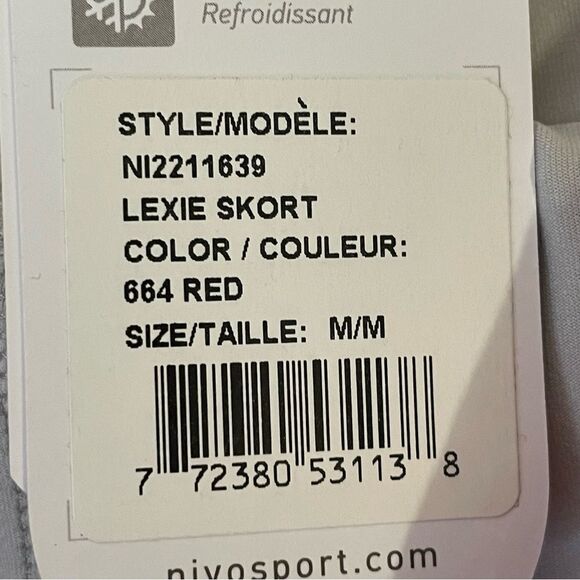 NWT Nivo Lexie Tennis Golf Skort Red Size Medium - Picture 8 of 11